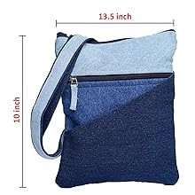 unisex 3 layered bag, denim bag, sling,  purani jeans, multi pockets, unisex bag
