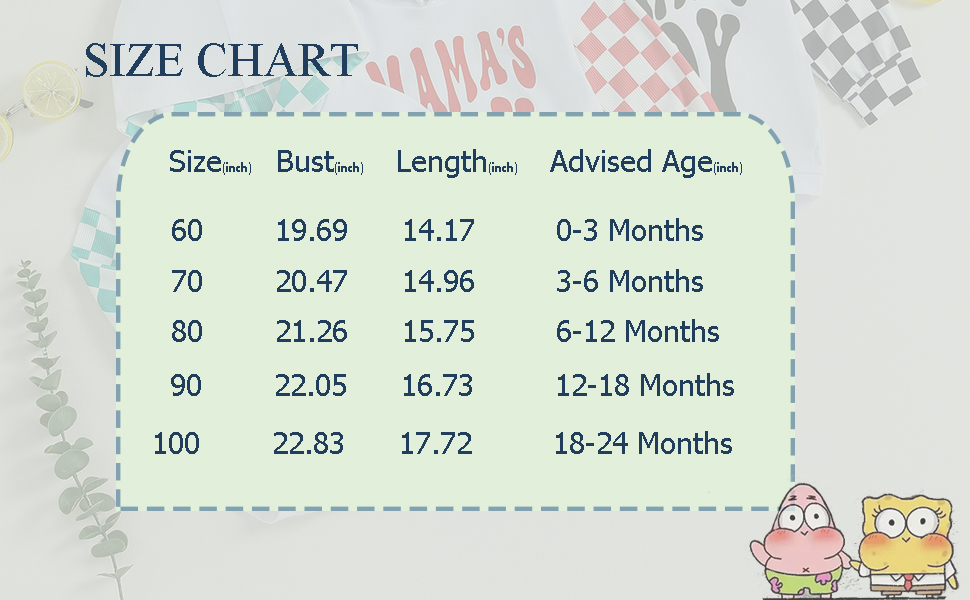 Baby Boy Sweater Onesie Size Chart