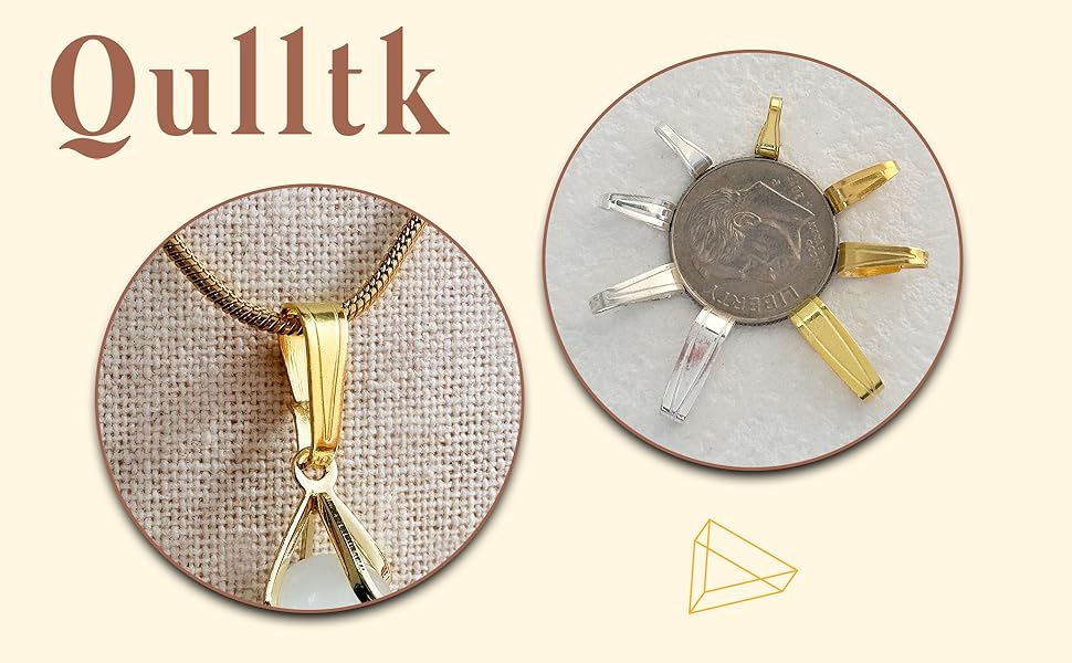 10Pcs 925 Sterling Silver Pendant Clasp Connectors Bails