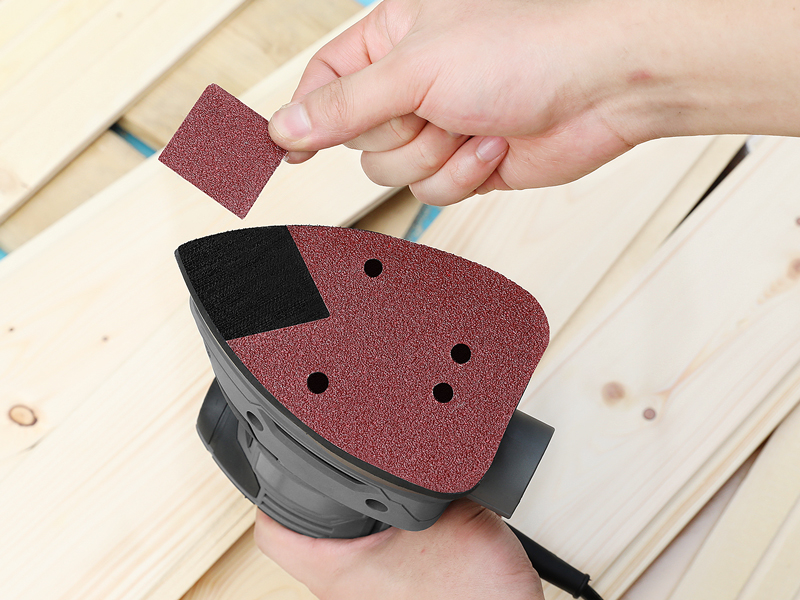 WORKPRO Mouse Sander Pads, 100 Pieces Detail Sanding Sheets with Extra