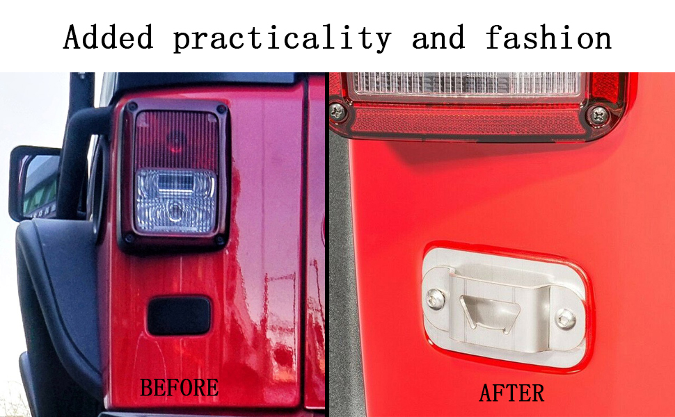 Bottle Opener Rear License Plate Delete Cover for 20072018