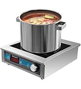 Commercial Grade Countertop Burner 1800 W /120V Commercial Induction Cooktop 9 Inch Heating Coil ...