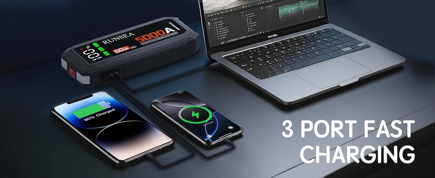 3 PORT FASTCHARGING