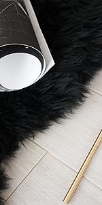 black sheepskin