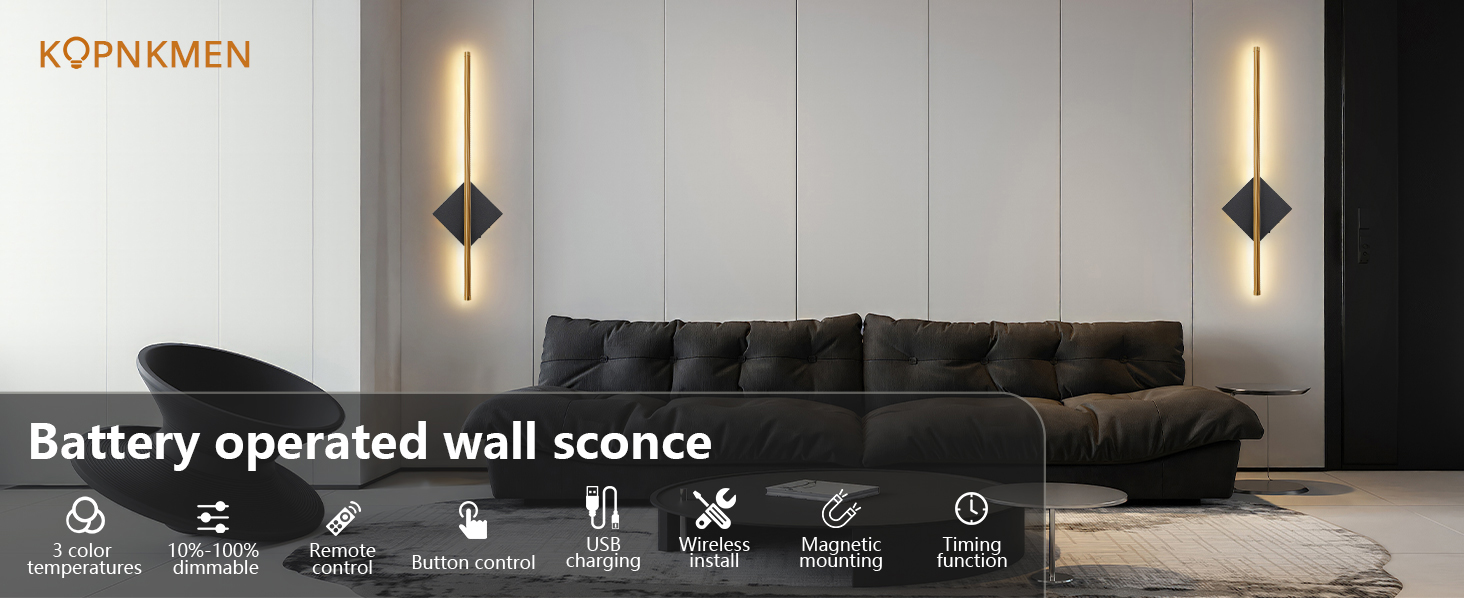 Battery Operated Wall Sconces