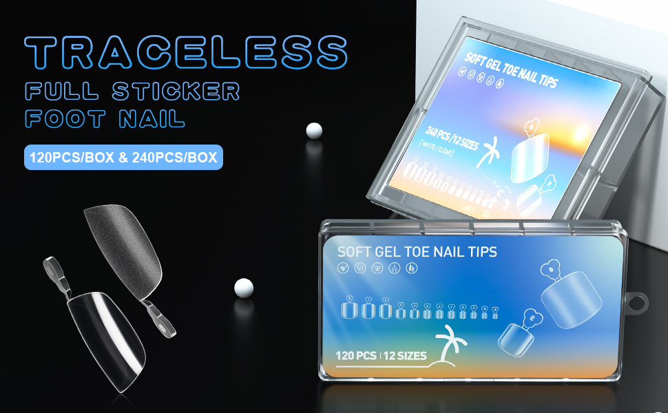 AORAEM Fake Toenails 