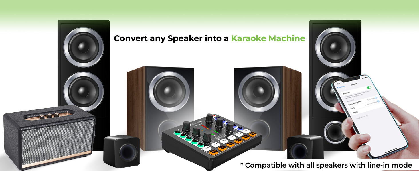 karaoke interface, amplifier