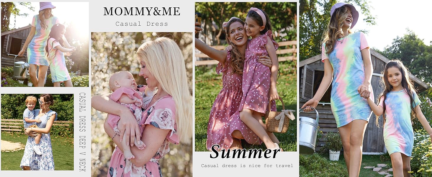 mother and daughter matching dress