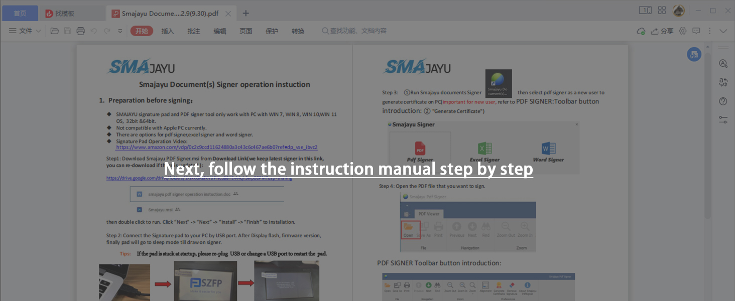 SMAJAYU Signature Pad USB Signature Capture Pads for