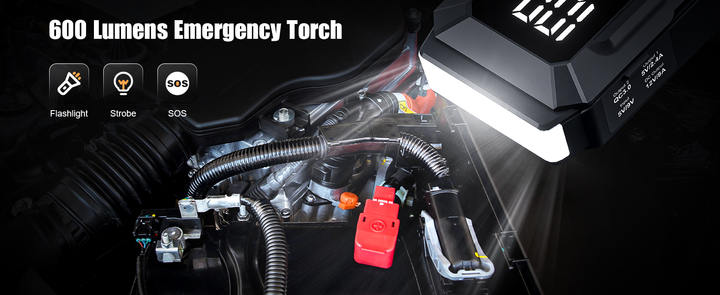 portable car battery charger jump starter