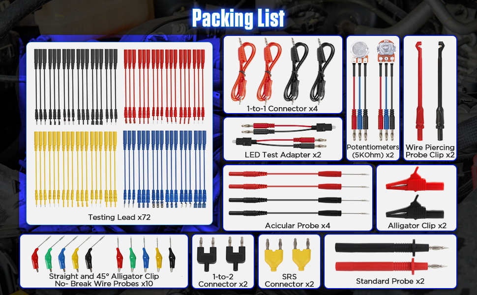 104 PCS Multimeter Test Leads Set
