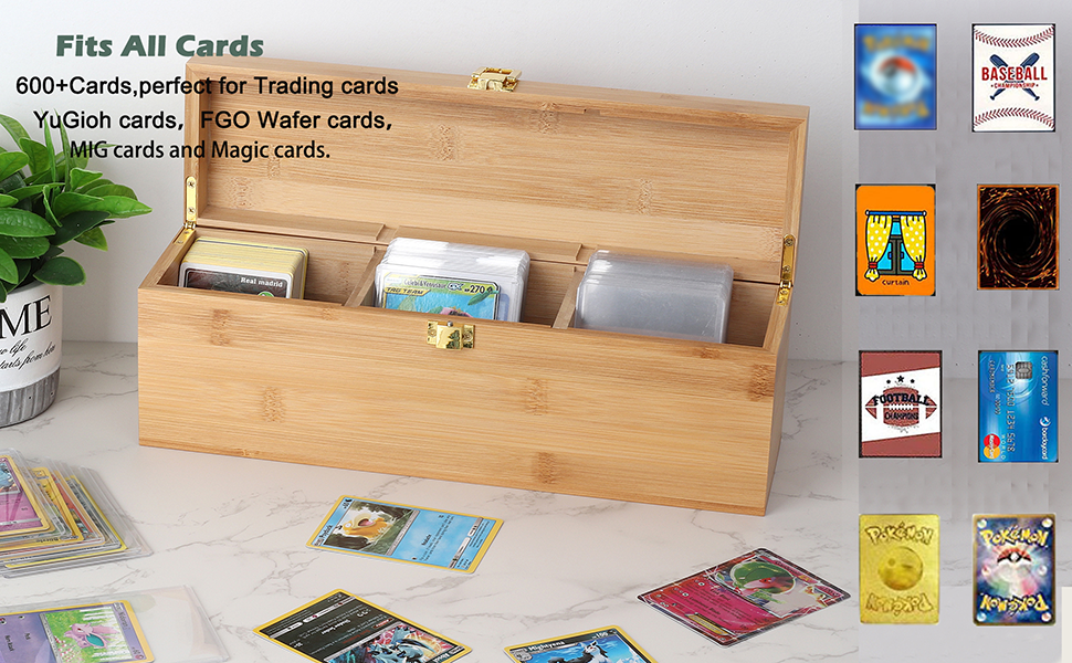 Arkeiliy 600+ Trading Card Deck Box, Card Game Storage Box