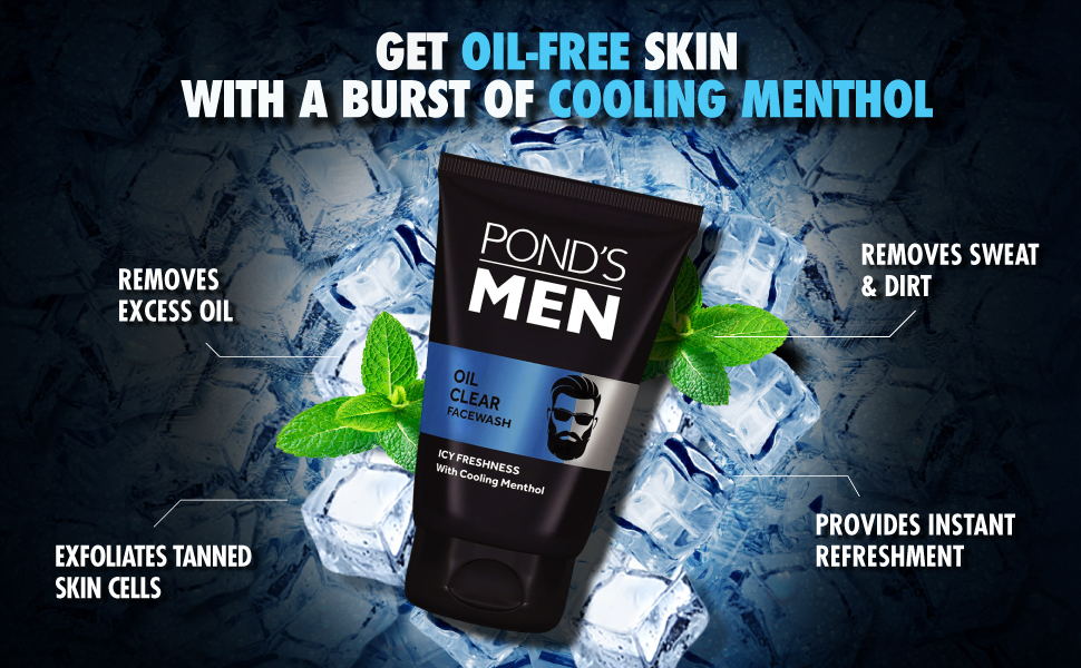 Pond's Men Oil Clear Facewash, 50 g