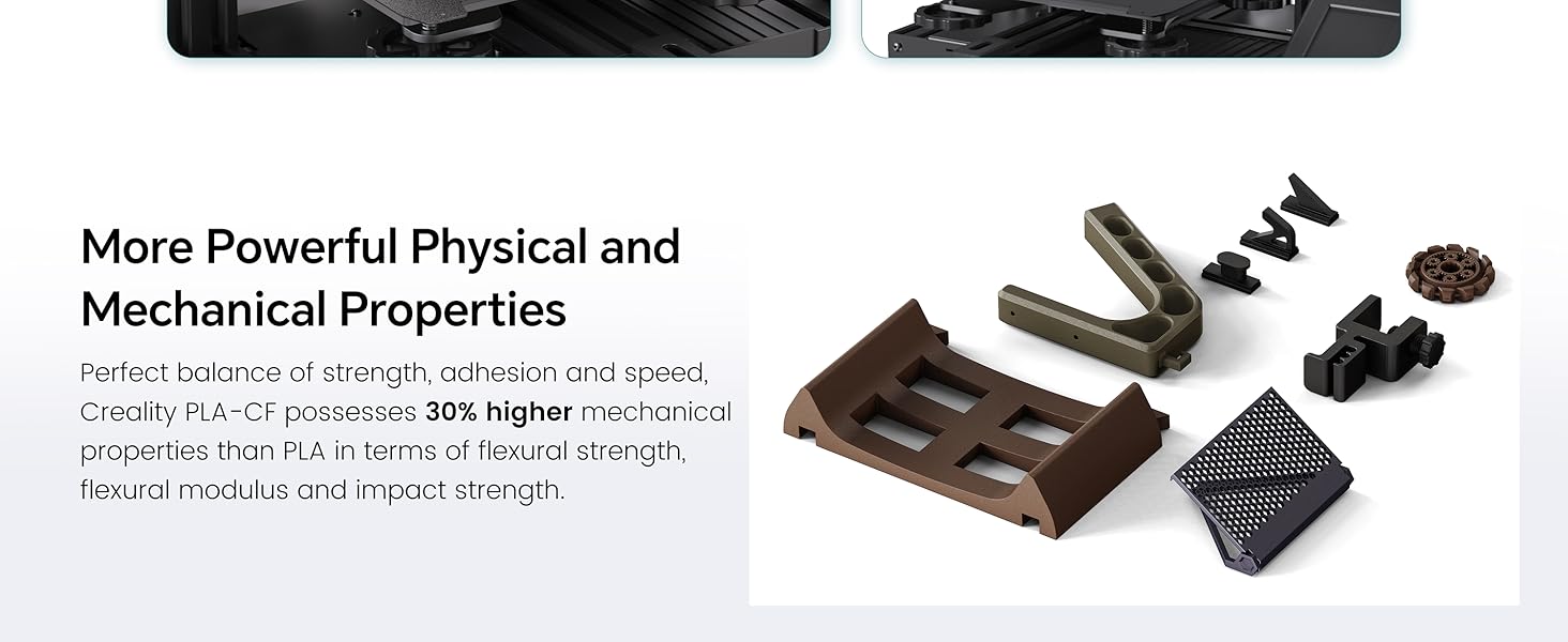 pla cf pla-cf carbon fiber filament lightweight creality 3d printer filament 1.75mm