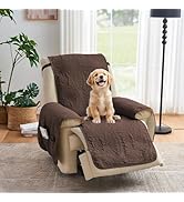 Pamhaven Quilted Recliner Chair Covers,Water-Repellent Recliner Slipcovers, Recliner Covers Stay ...