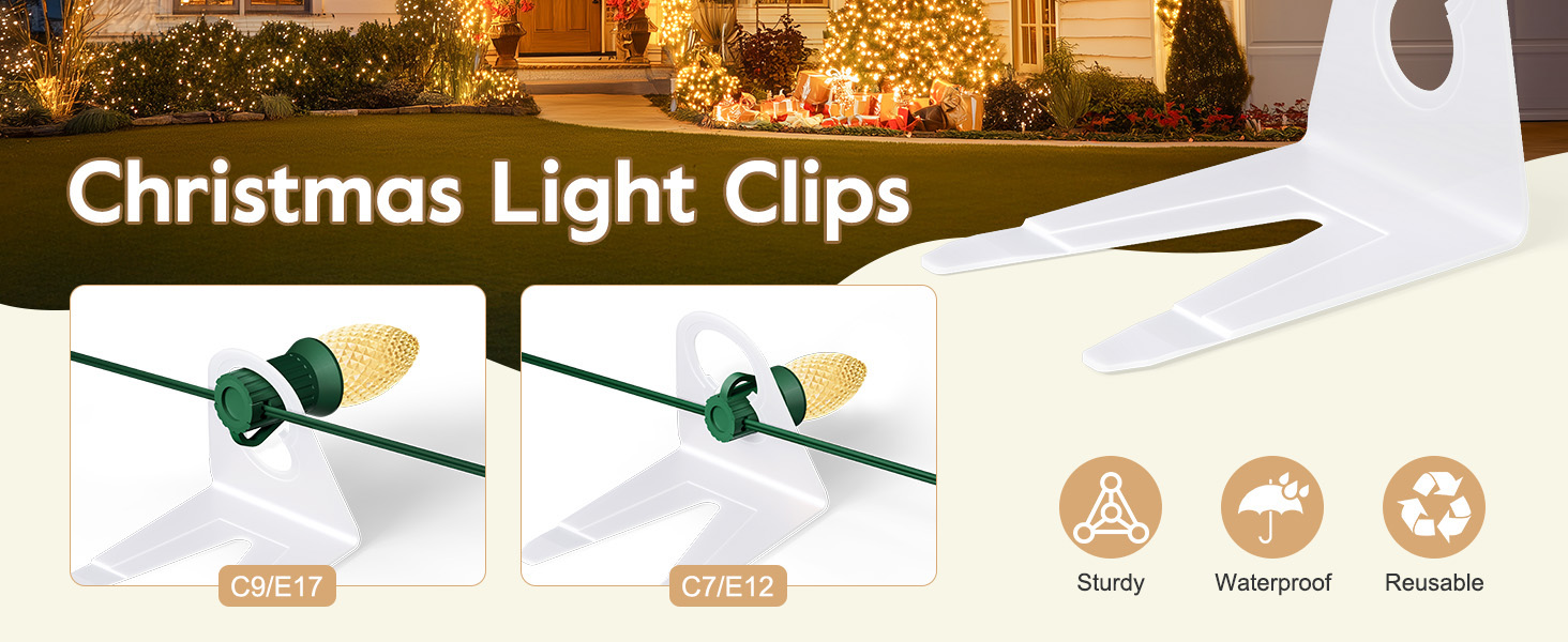 christmas light clips for outside