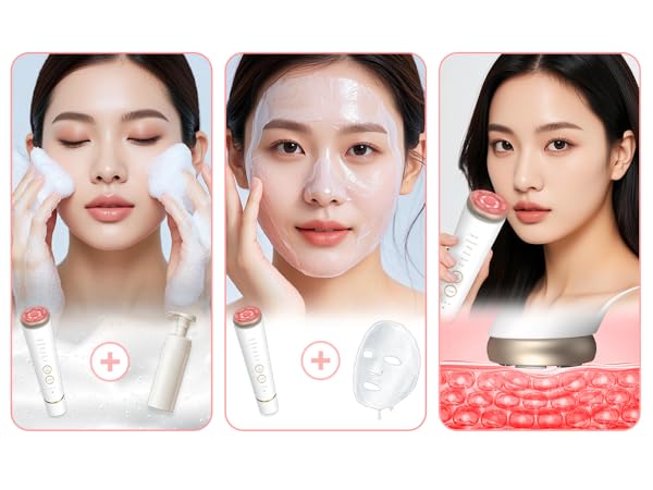 Amazon.co.jp: 美顔器 1台多役 EMS 高性能 美容器 RF温冷美顔器
