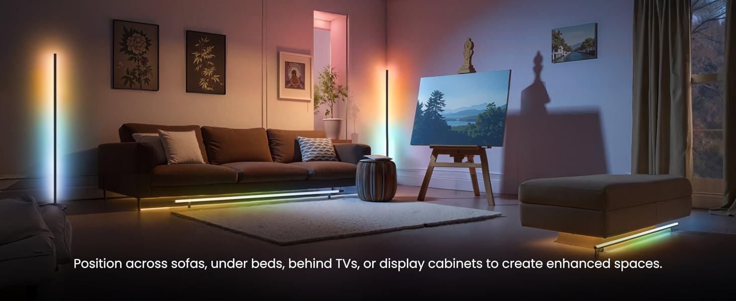 black floor lamp