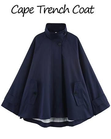 Amazon.com: CUFEZN Women's Oversized Cape Coat 2025 Fall