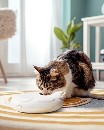 Casfuy automatic cat feeder for wet and dry food