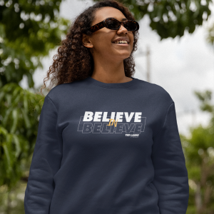 Ted Lasso Believe in Believe Fleece Crewneck Sweatshirt