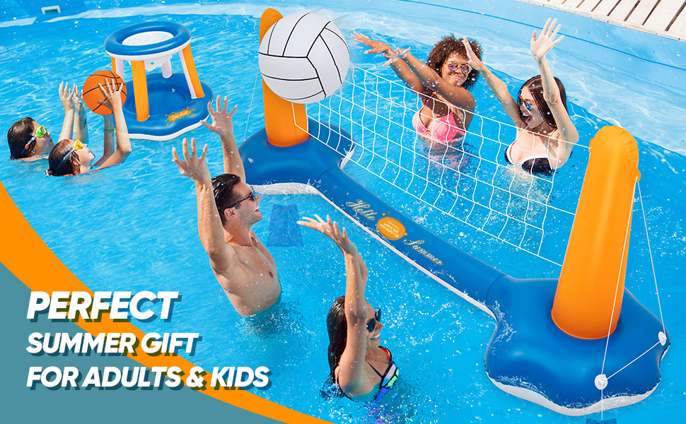 Bestway Vinyl Volleyball Set Pool Games, Blue net voleibol juego