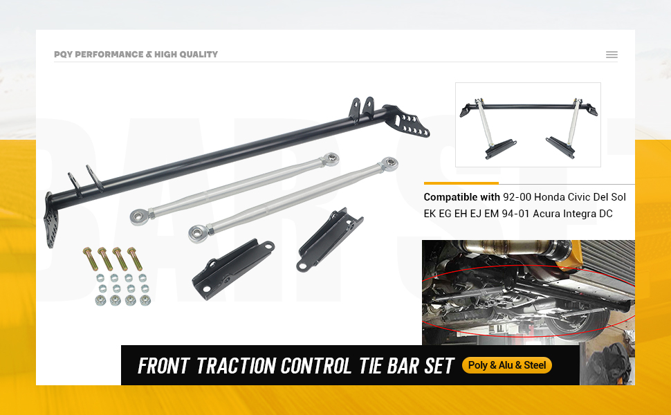 Amazon.com: PQY Front Traction Control Tie Bar Set Compatible ...