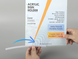 Acrylic Sign Holder 8.5 X 11