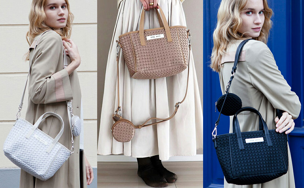 Amazon | [qbag paris] バブル ミニ ネオプレーンバッグ ポーチ