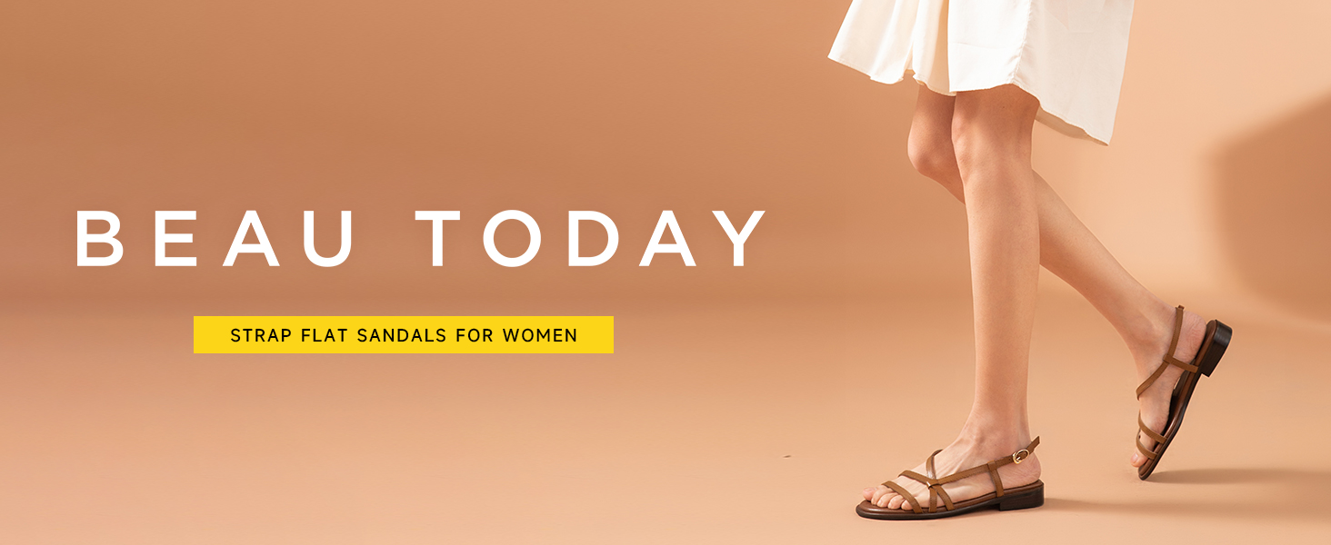 Strap Flat Sandals for Women