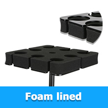 multiple microphone holder organizer