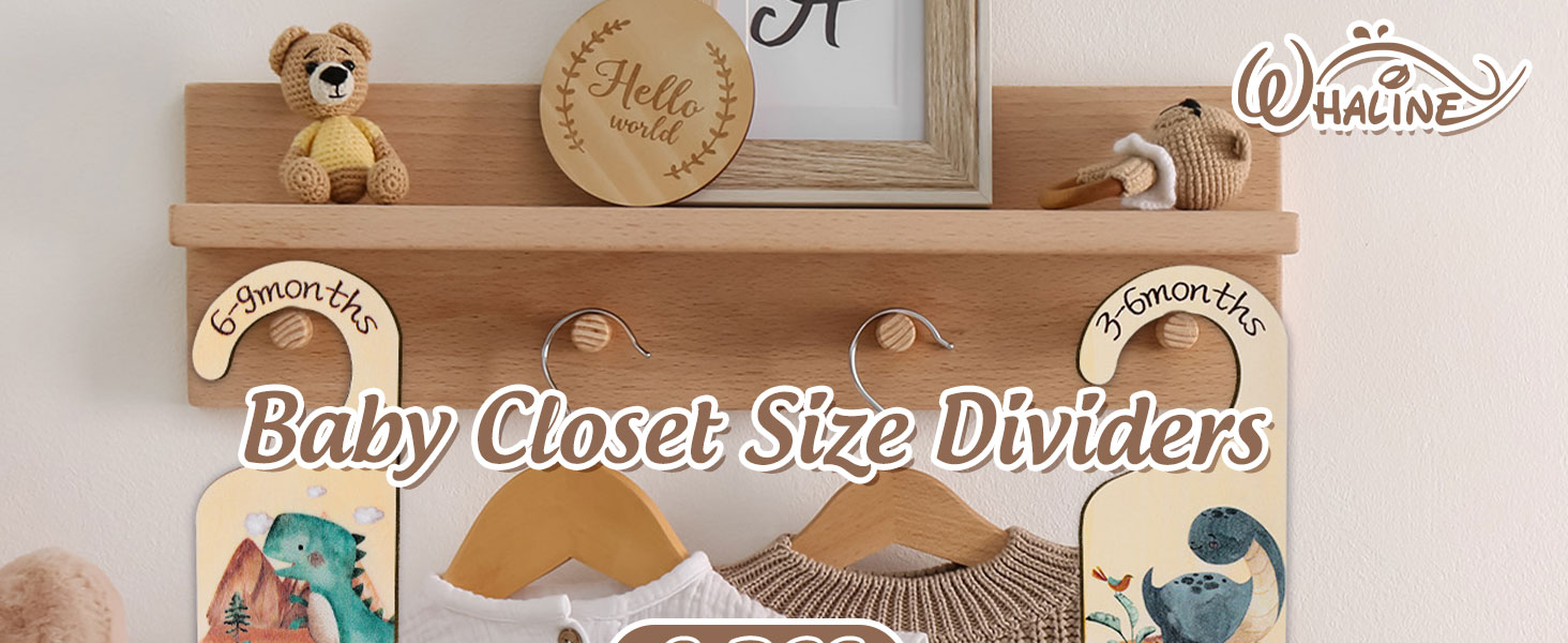 Dinosaur Theme Baby Closet Dividers