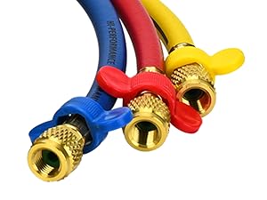 hvac gauges,yellow jacket gauges,refrigerant gauges,yellow jacket manifold gauge set,ac gauge set