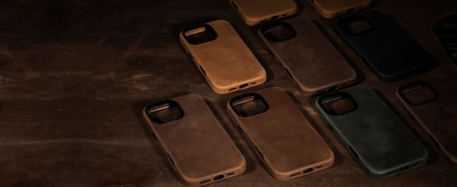 Belemay Compatible with iPhone 15 Pro Max Leather Case with