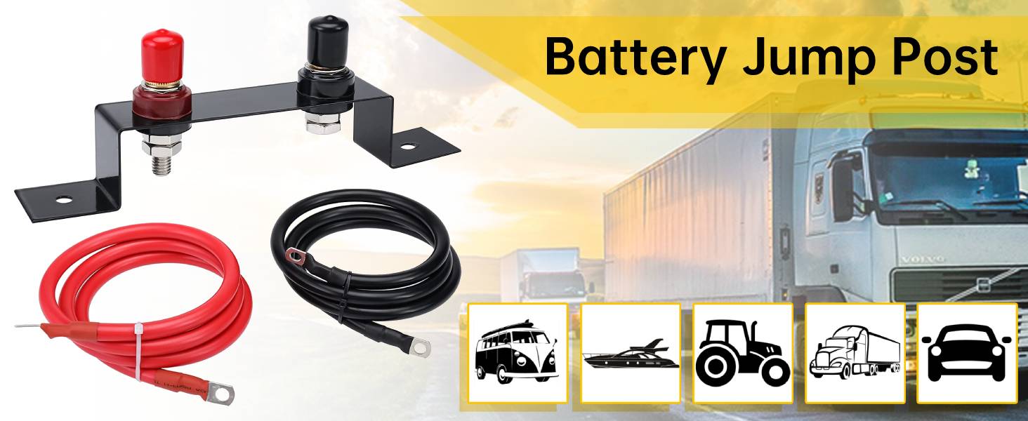 Geeyae Battery Jump Post, Battery Charger Post, Battery Remote Charging