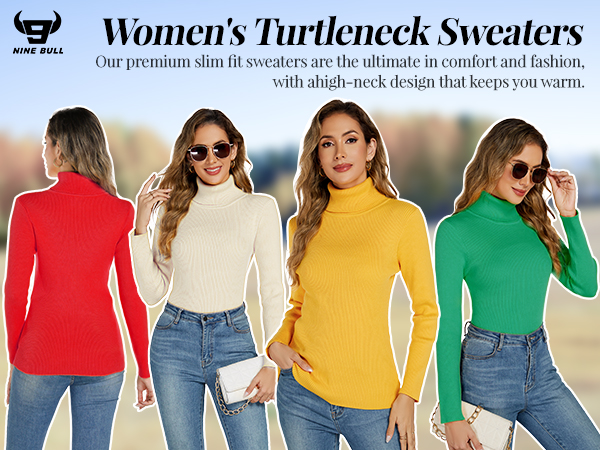 新品 deres back line turtle necy sweater Ribbed Knitted Turtleneck Side Slit Sweater Green | NA-KD