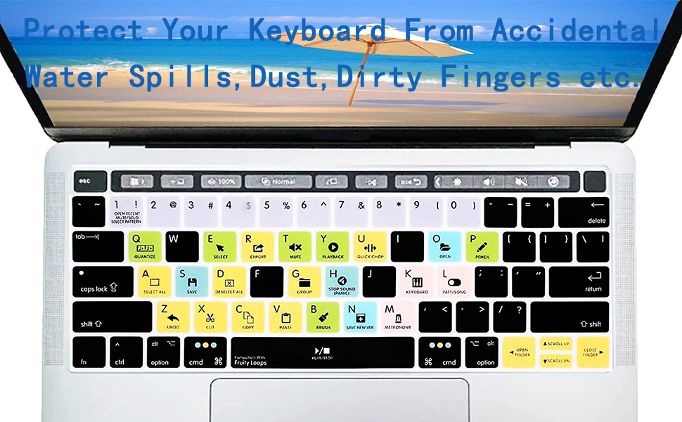 Fruity Loops Keyboard Cover for MacBook Pro 14 16 M1 M2