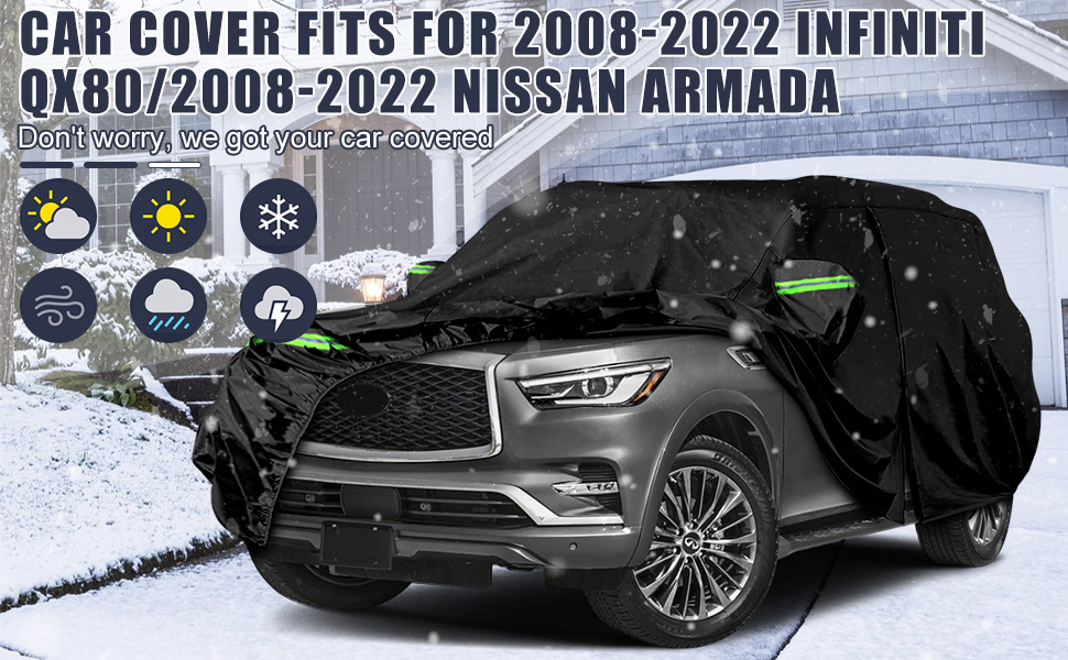 Waterproof Car Cover Replace for 20082022 Infiniti QX80