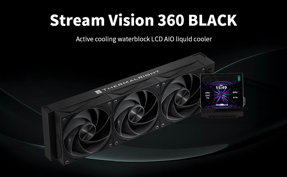 STREAM VISION 360 マザー用ファン付き360mm水冷クーラー STREAM VISION 360 マザー用ファン付き360mm水冷クーラー 【新型