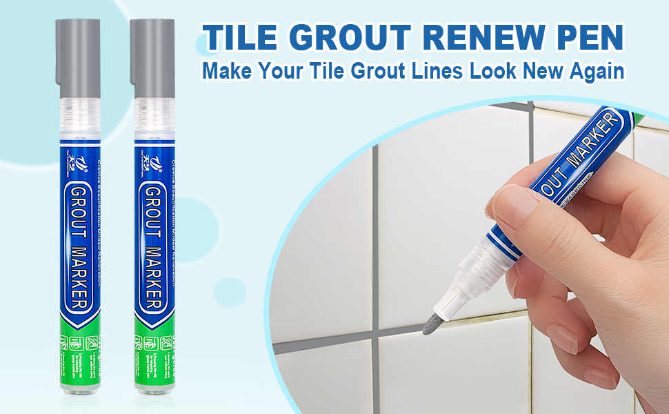 Grout Repair Pen Tile Paint Marker Pen Grout Marker Pen for Wall Floor