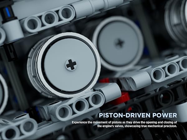 Nifeliz V8 ENGINE Building Set, Exclusive Advanced Collector's Engine Model