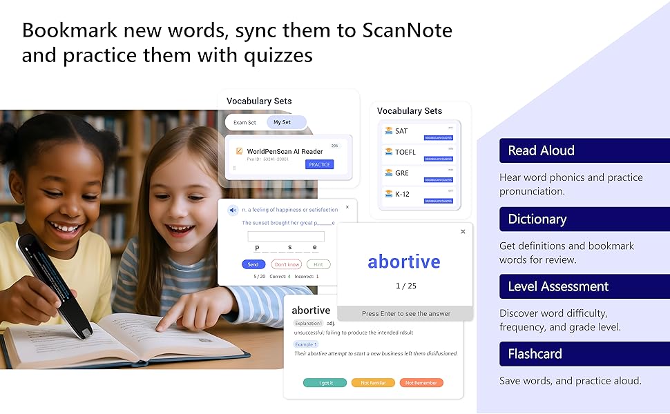 Worldpenscan ai reader helps children build up vocabulary