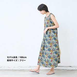 Balcony and Bed リバティファブリックロングワンピース Amazon.co.jp: [TOKYO BASIC] ロングワンピース レディース 夏