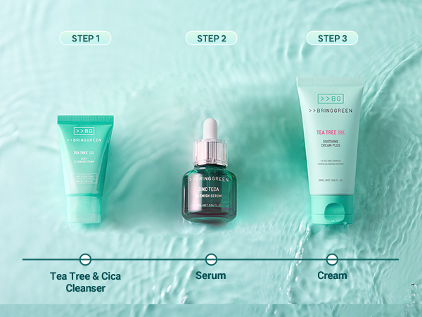 Amazon.com: BRING GREEN TEA TREE CICA SET | Korean Skin Care Kit