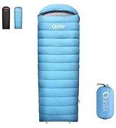 Amazon.com : QEZER Down Sleeping Bag for Adults 600 Fill