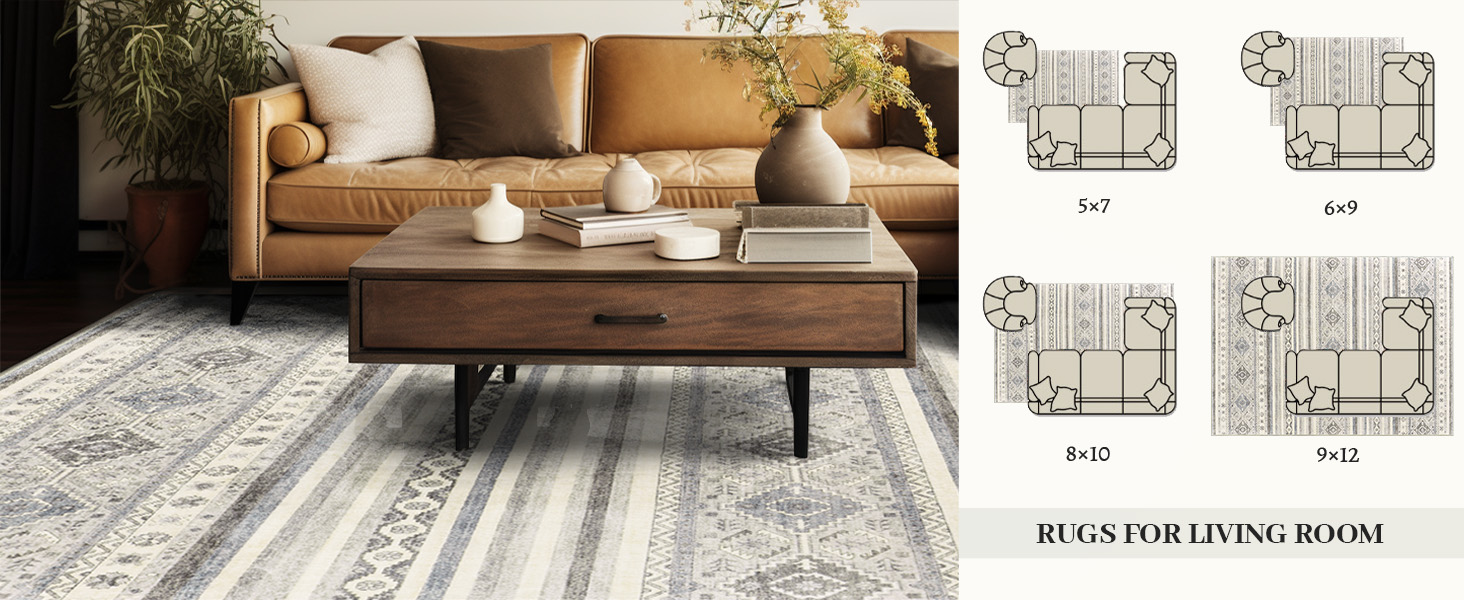 Madane 8x10 Area Rugs Living Room Rugs Large Machine