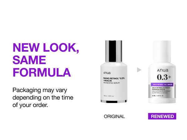 ANUA Retinol 0.3 Niacin Renewing Serum, For Anti-Aging with