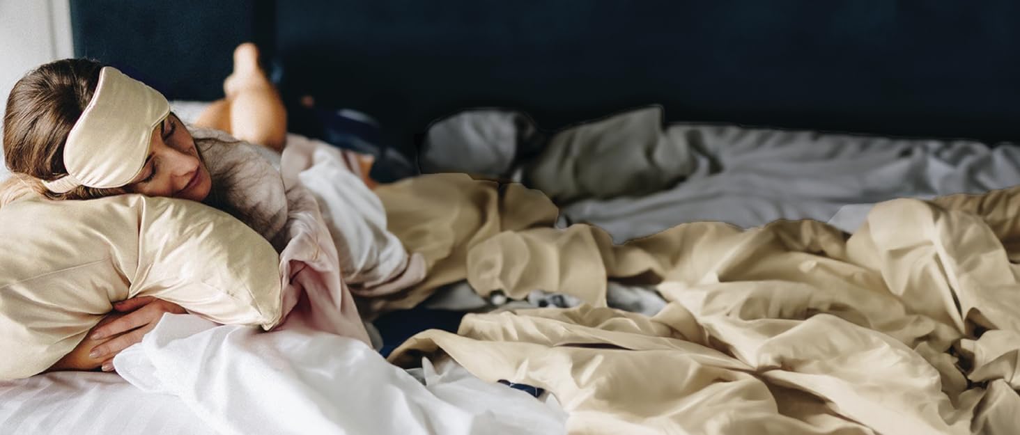 king queen cooling covers pillowcase soft cases silk skin hair Sleep cool travel satin pillow case