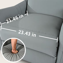 electric recliner with a wider seat