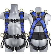 TT TRSMIMA Safety Harness Fall Protection Upgrade 4 Quick Buckles Construction Full Body Harness ...